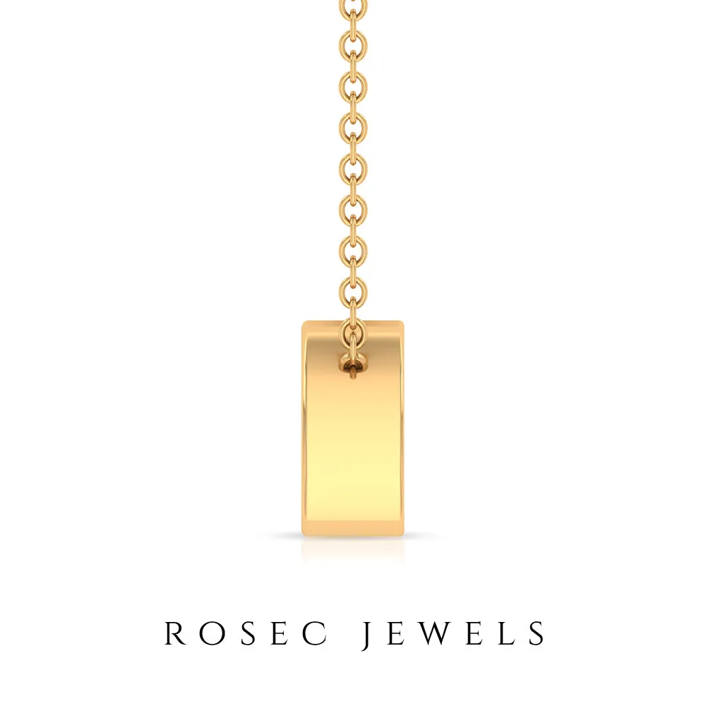 1/4 CT Pear Shape Diamond Solitaire Necklace