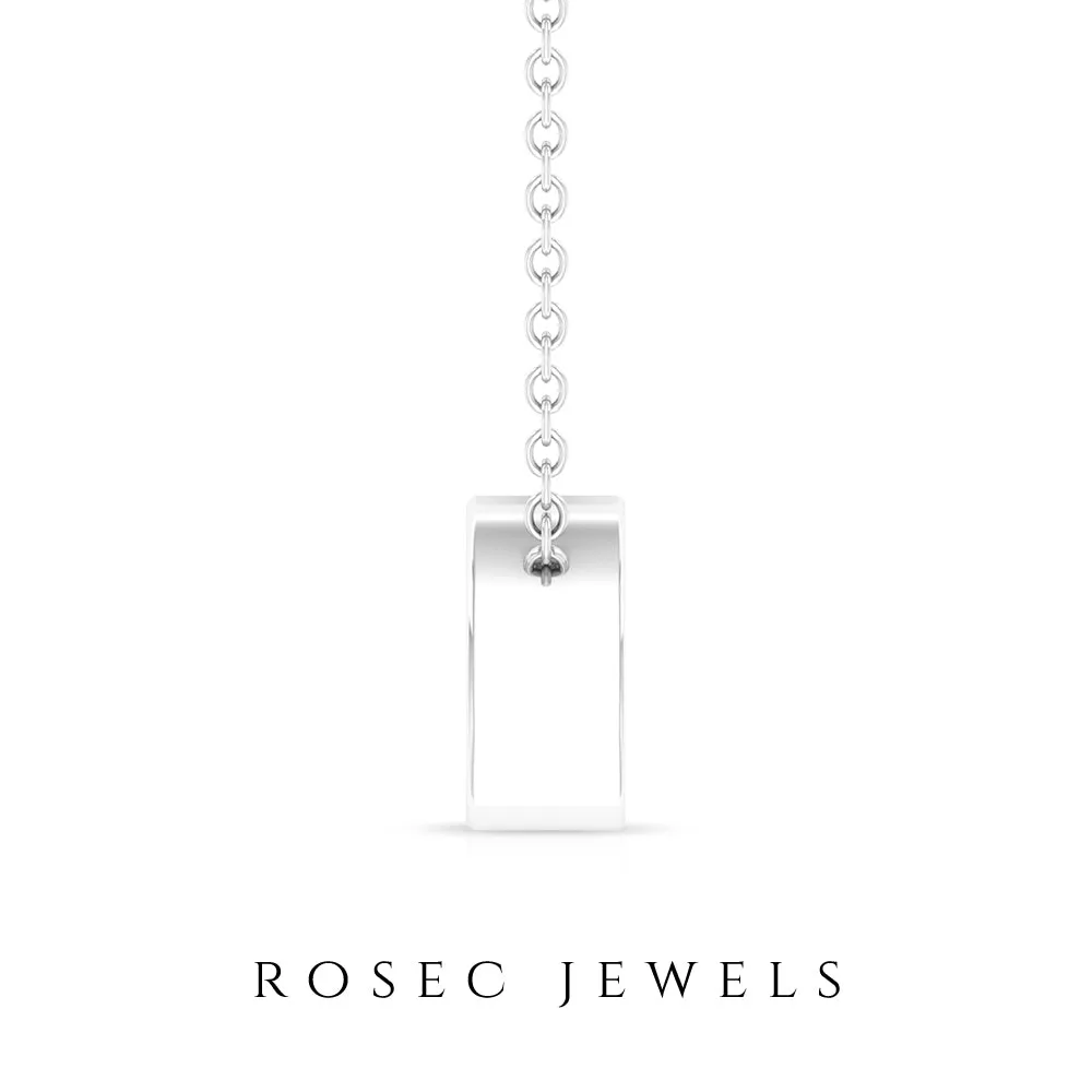1/4 CT Pear Shape Diamond Solitaire Necklace
