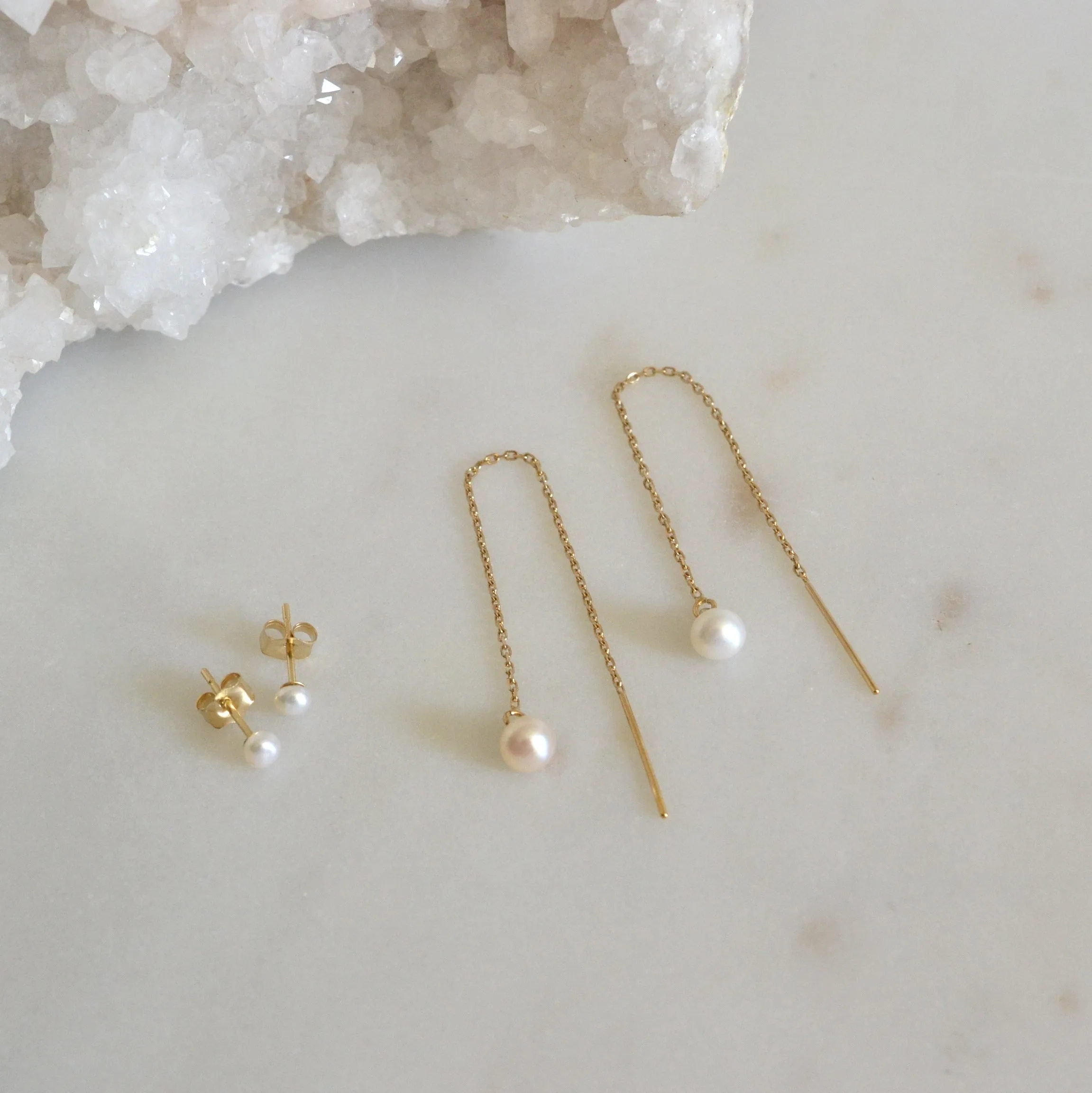14k Pearl Studs