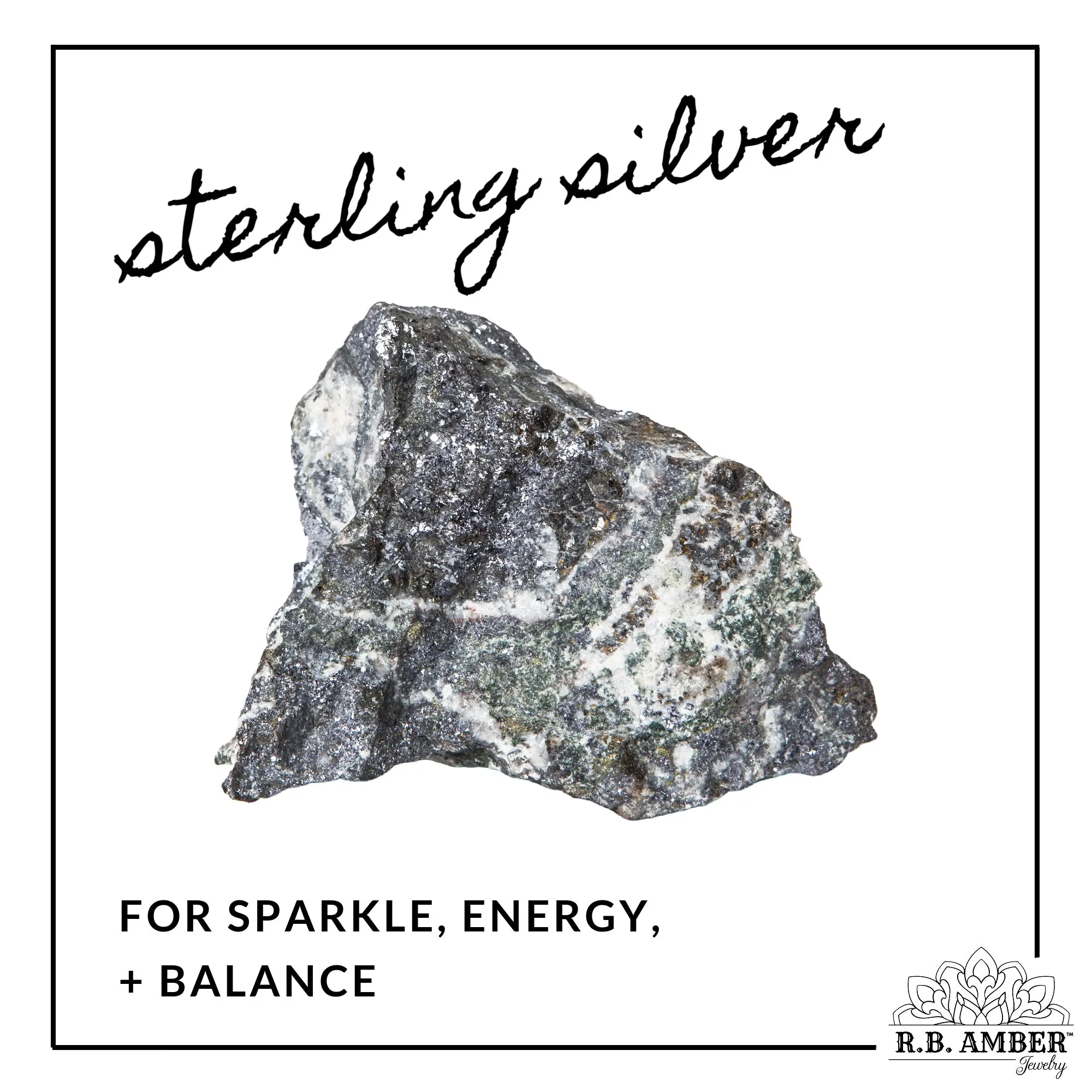 Adults | Sterling Silver   Raw Cognac Amber Necklace