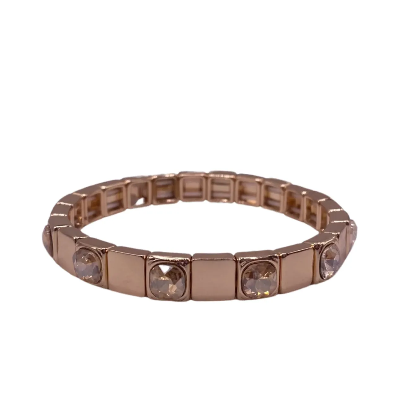 Amber Gem Squared Bracelet