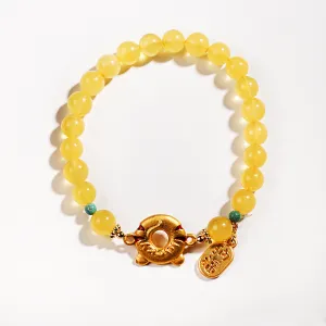 Amber Tiger Bracelet