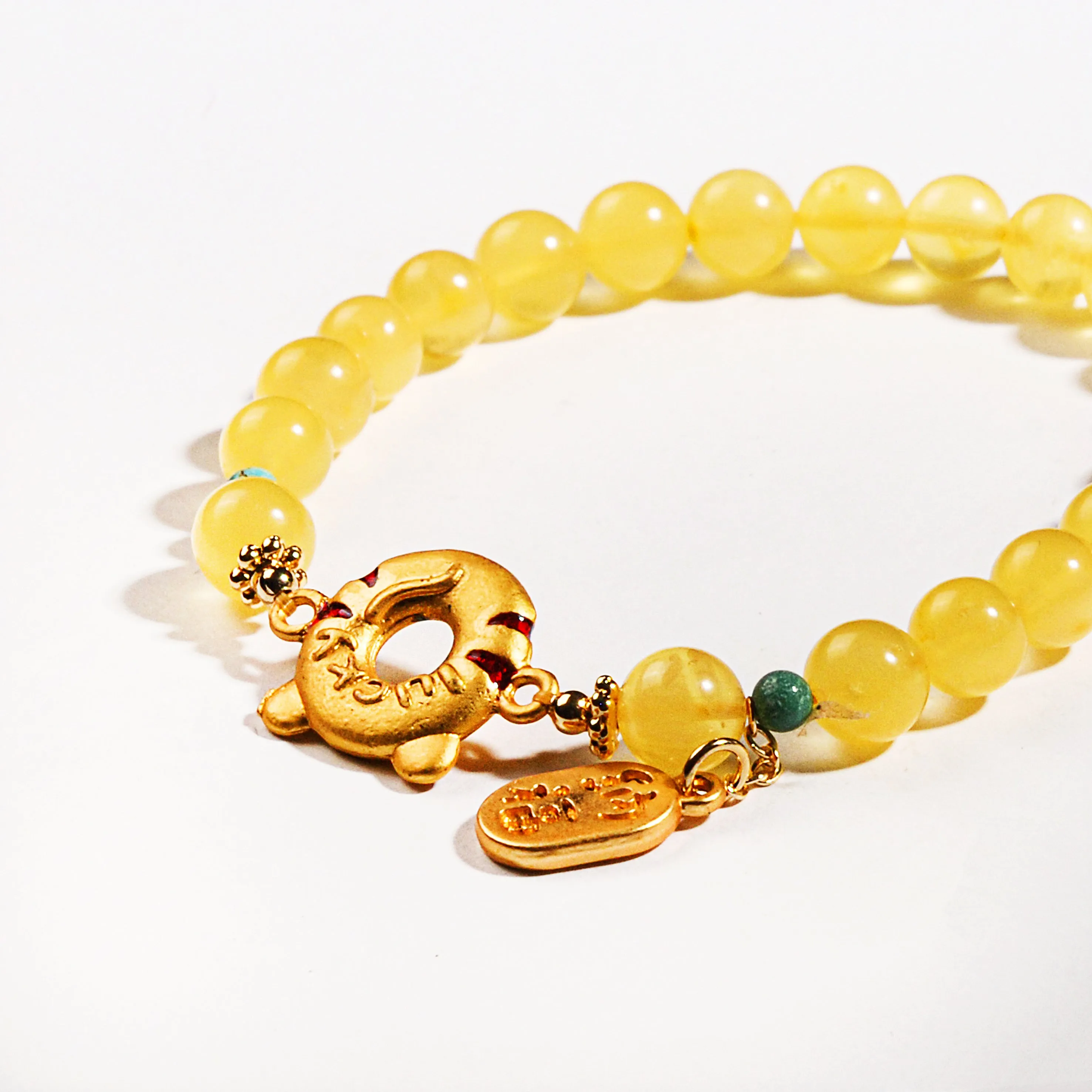 Amber Tiger Bracelet