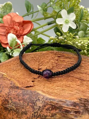 Amethyst Crystal Bead Bracelet Handmade
