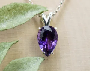 Amethyst Pendant, Natural Untreated Uruguay Amethyst; 2.570cts