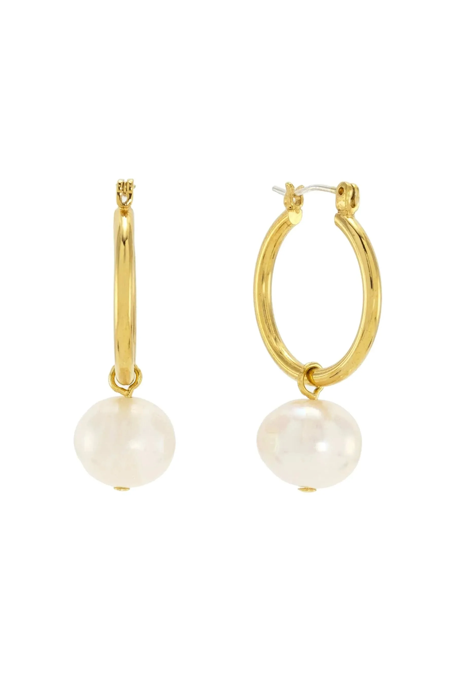 Andie Pearl Hoop Earrings