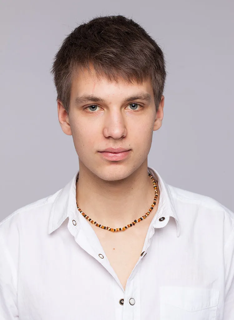 BALTIC AMBER NECKLACE UNISEX  - A TOUCH OF A HARMONY