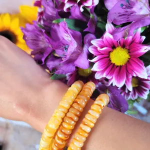 Baltic Amber Rondell Bracelet for Joy and Optimism