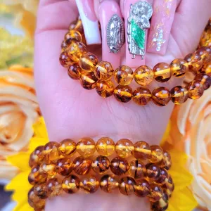 Baltic Flower Amber Bracelet for Joy and Optimism