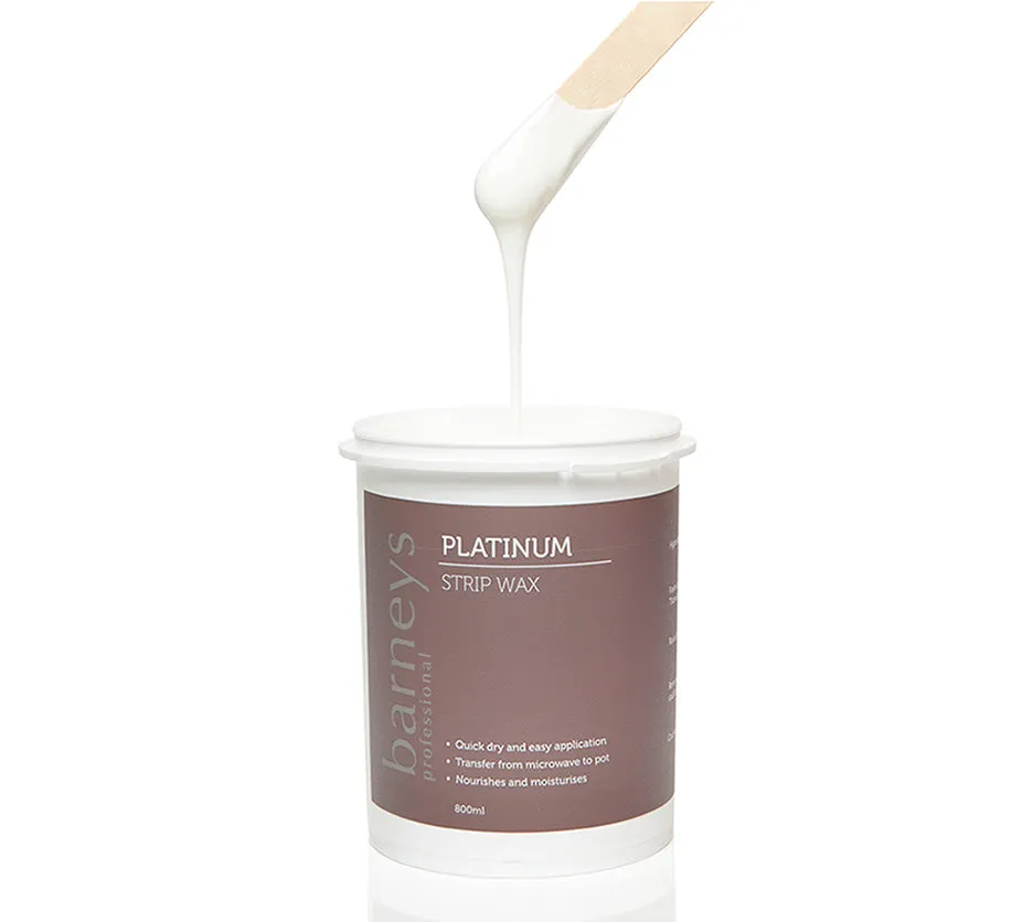 Barneys Platinum Strip Wax - 800ml