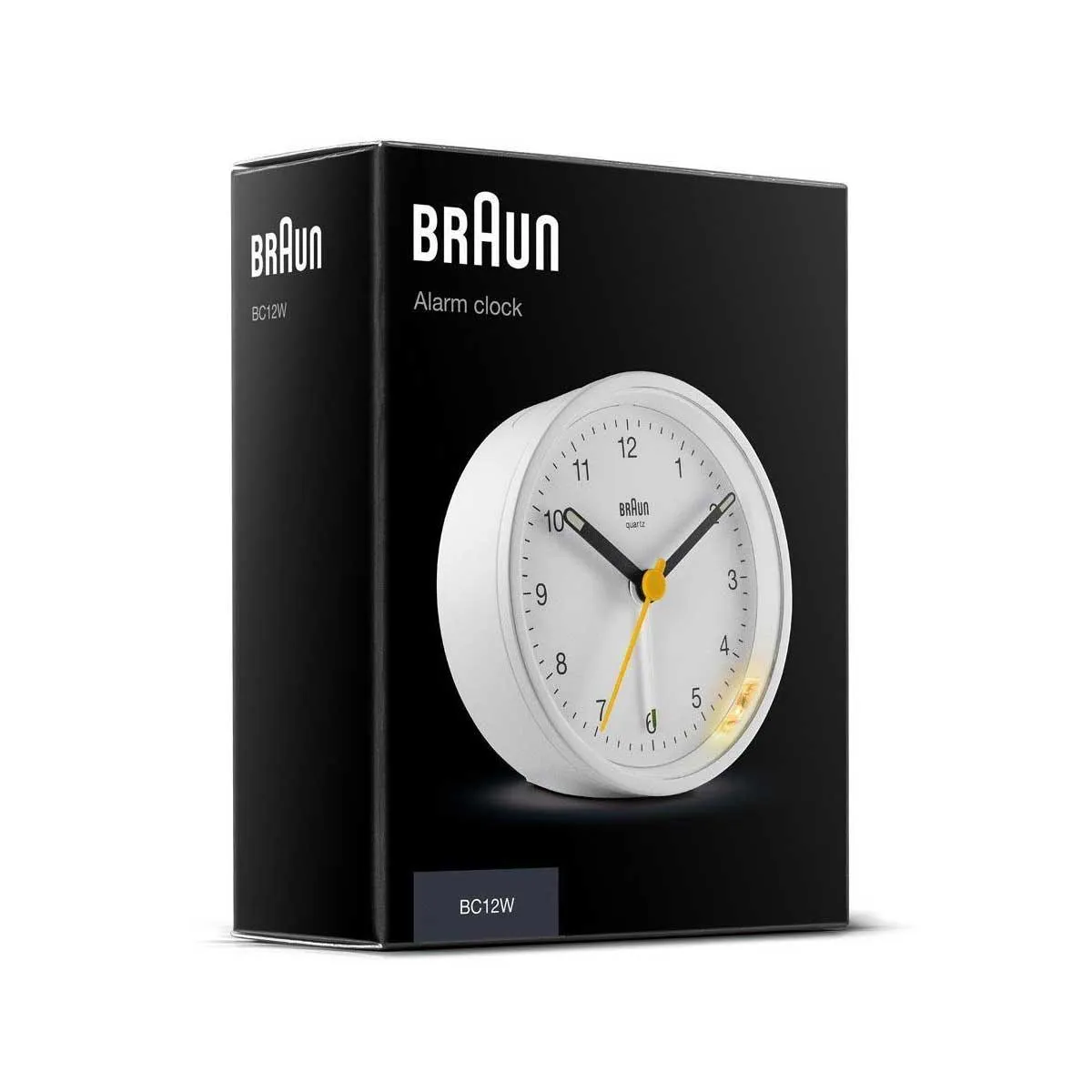 Braun Classic White Analogue Alarm Clock BC12W