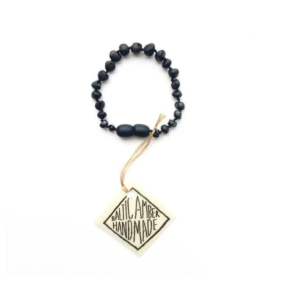 CanyonLeaf Kids Bracelet, Raw Black Amber