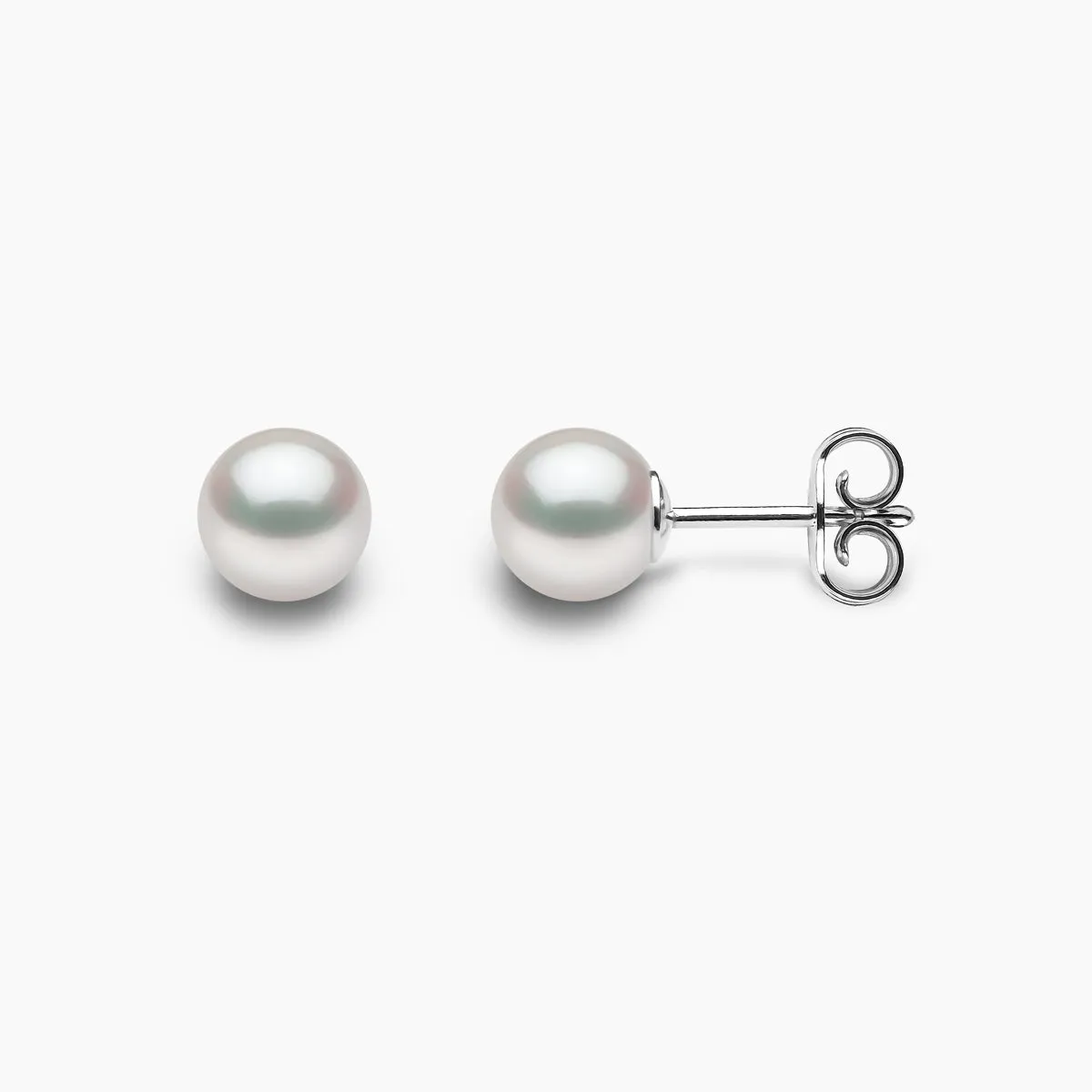 Classic 18K Gold AAA Akoya Pearl Stud Earrings