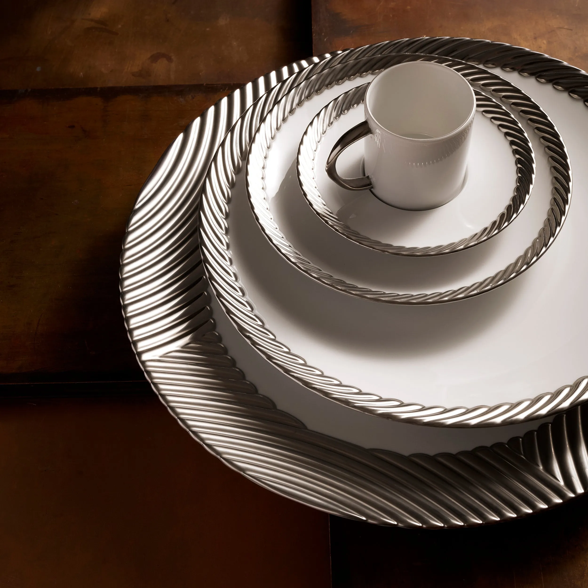 Corde Espresso Cup   Saucer (Set of 6)