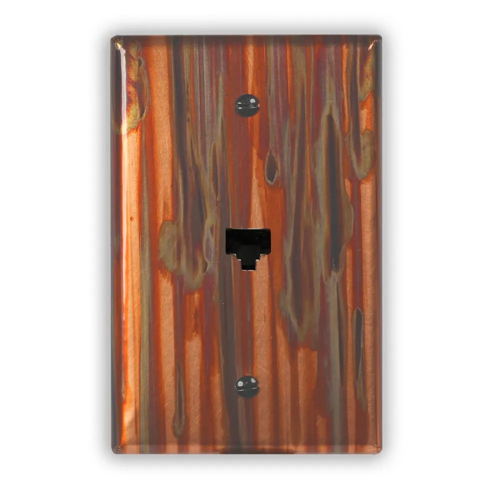 Enchantment Vertical Copper - 1 Data Jack Wallplate
