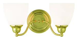 Livex Somerville 2 Light Polished Brass Bath Light - C185-13672-02