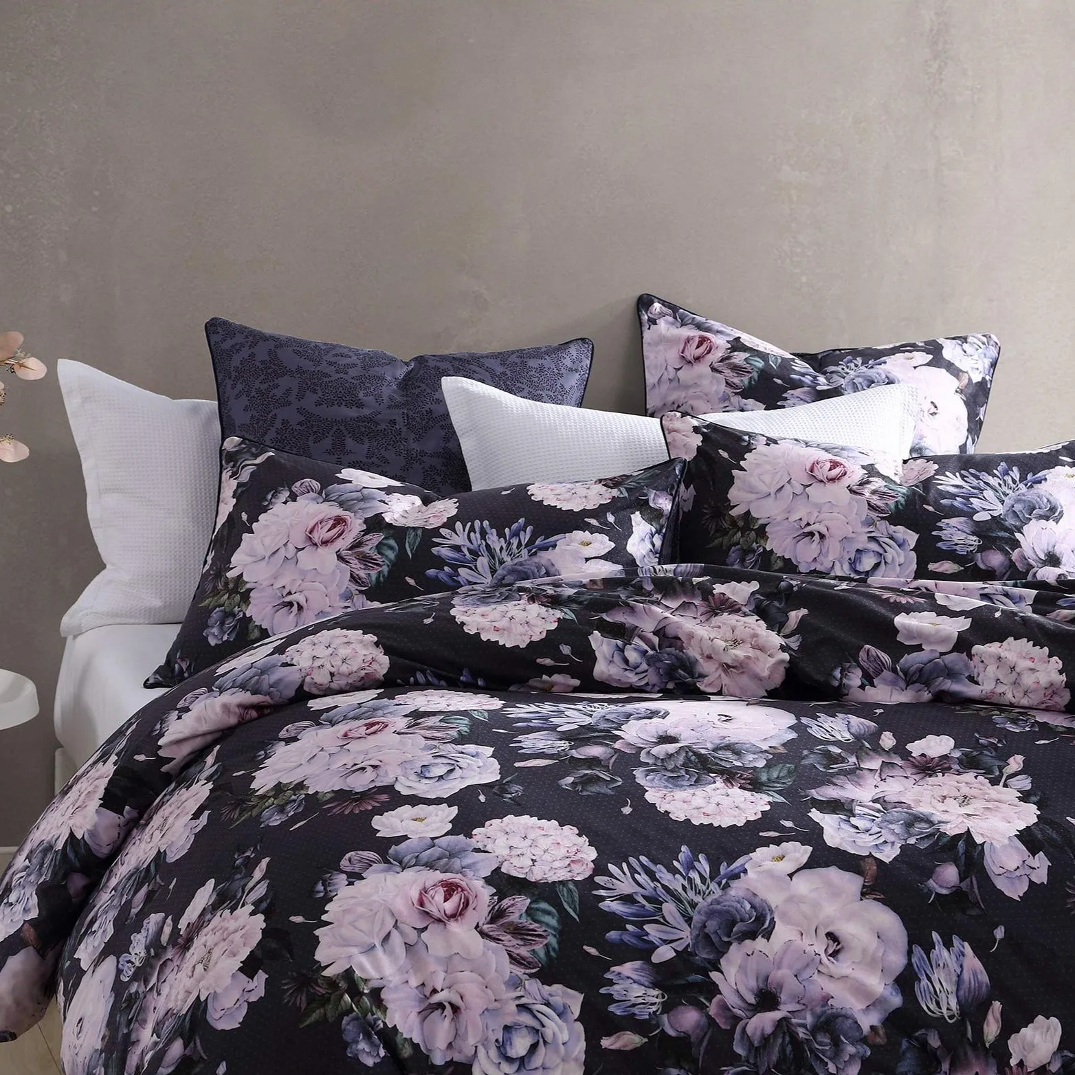 Macy Violet Quilt Cover Set by Logan and Mason Platinum