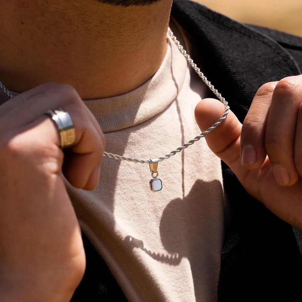 Mini Pearl Pendant - Silver