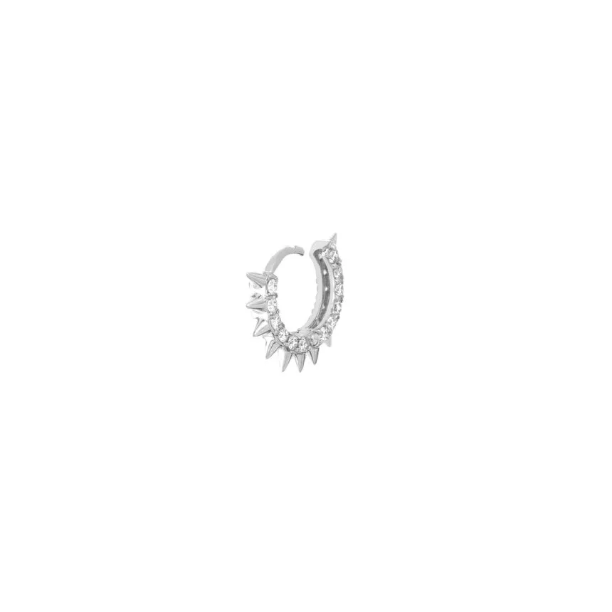 Mini Spike Hoop Earrings