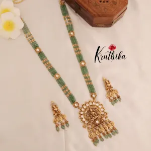Onyx Beads Nakshi Temple Haaram LH563