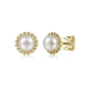 Pearl & Bead Stud Earrings