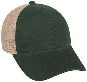 Platinum Series Heavy Cotton Front Mesh Back Cap