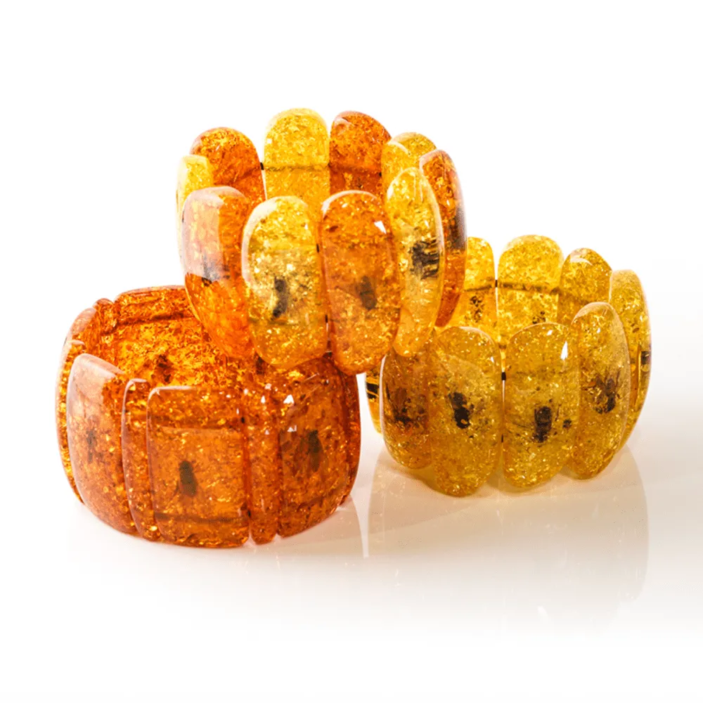 Real Insects Amber (man-made) Bracelets