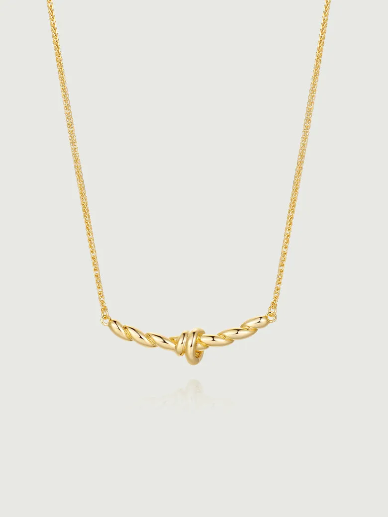 Red Onyx Twist Necklace