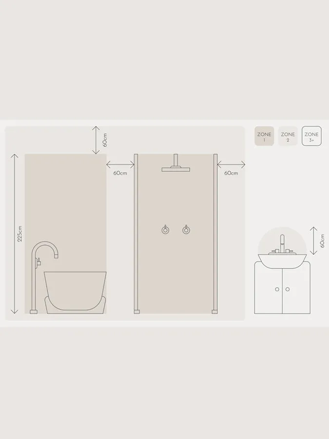 Silio - 3 light aged brass and opal flush