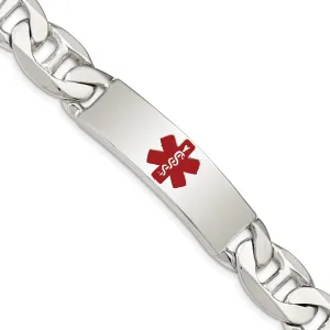 Silver 13-MM Wide Medical Anchor 7.50 inch ID Bracelet.