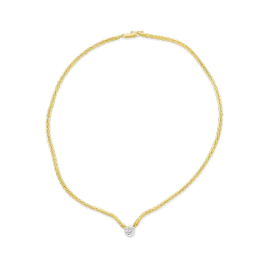Single Diamond & Gold Necklace