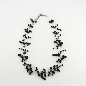 SWN0060ON - MIA -Black Onyx Gemstone Necklace