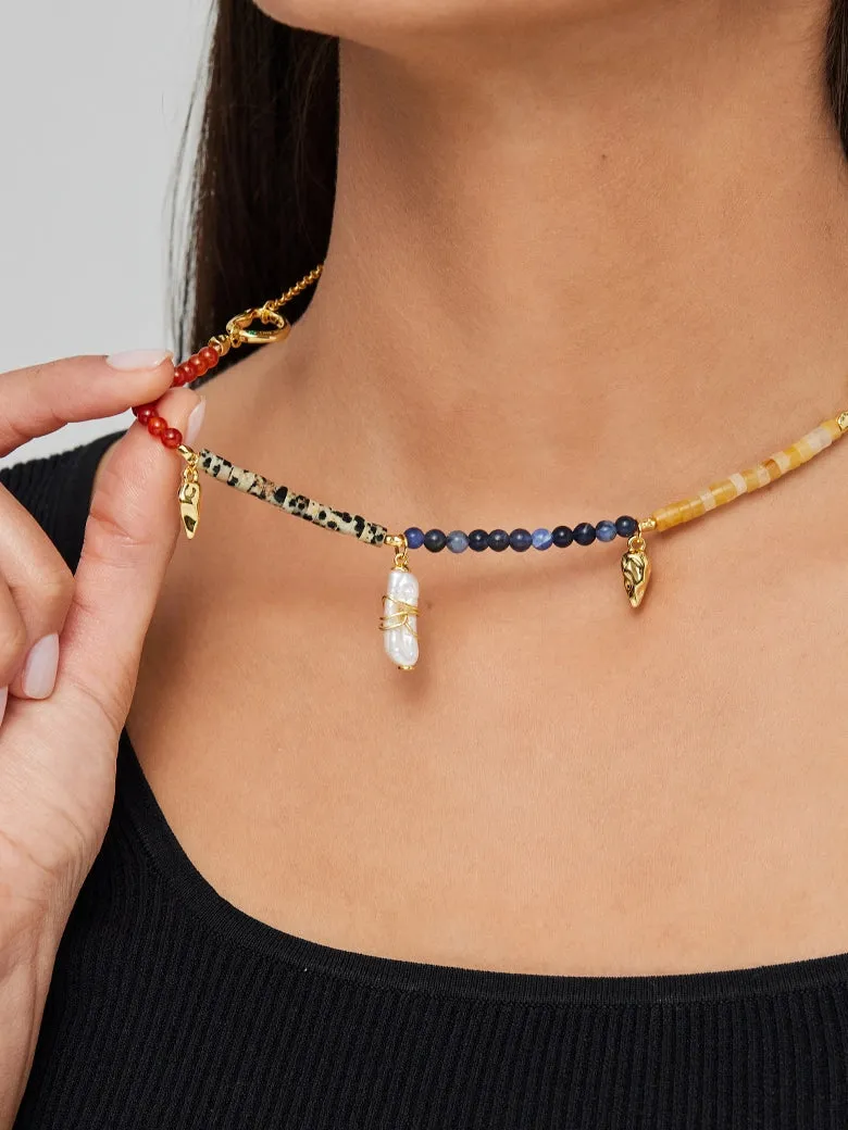 Willow Mix Gemstones Necklace