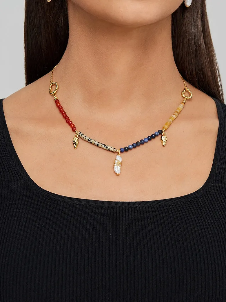 Willow Mix Gemstones Necklace